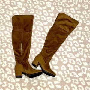 Knee High Brown Suede Boots